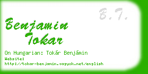 benjamin tokar business card